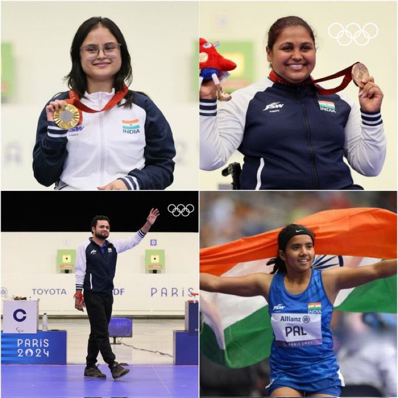 Four Medals for India; Rajasthani Daughters shine flawlessly at Paris Para olympic 2024